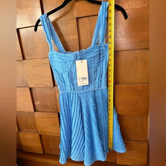 Charo Ruiz Mai short dress Sky Blue Mini Dress - Picture 5 of 8